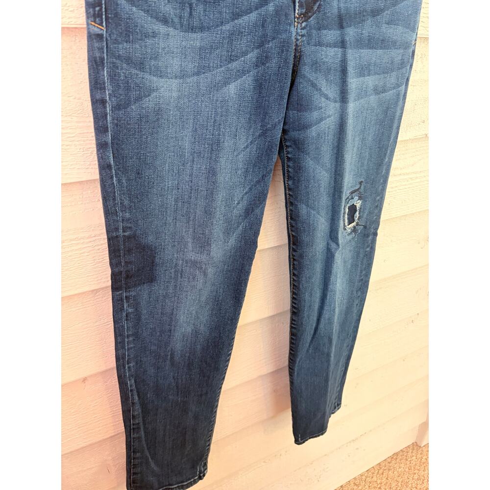 Kut From The Kloth Diana Skinny Jeans Size 6 Dark Wash Distressed Stretch - Picture 9 of 12